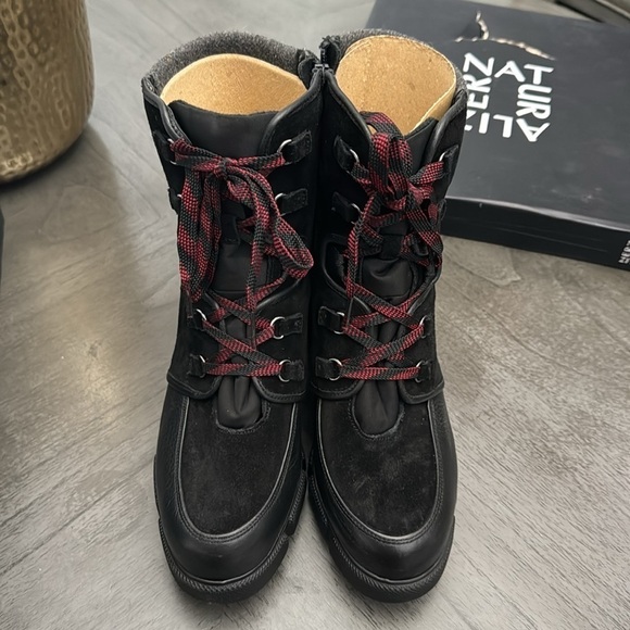 NATURALIZER Myla Womens Leather Cold Weather Combat Boots - Picture 5 of 8